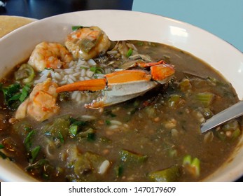 New Orleans, Louisiana - August 3, 2019: Bowl Of Gumbo