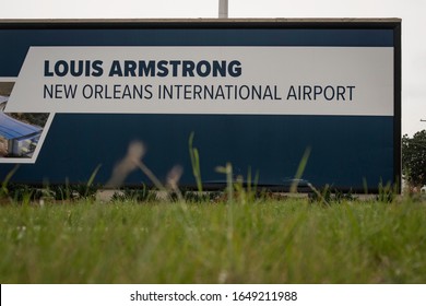 New Orleans, Louisiana - February 10, 2020: Louis Armstrong New Orleans International Airport (MSY)