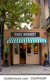 New Orleans, Louisiana, USA - March 3, 2014: Cafe Beignet On Royal Street In New Orleans.