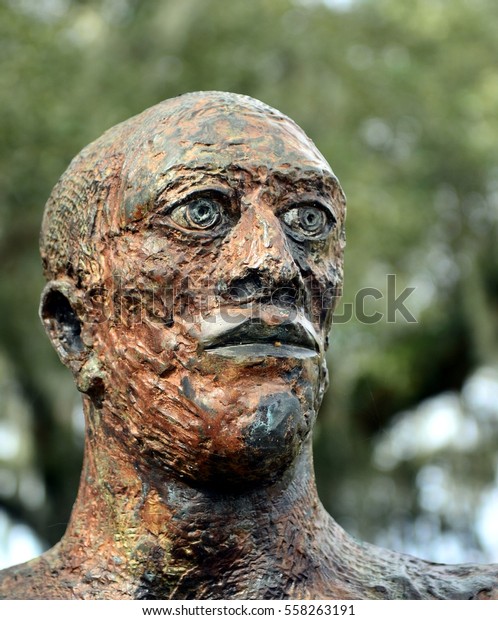 New Orleans Louisianajanuary 13 Statue Bald Royalty Free Stock Image