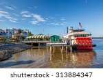New Orleans paddle steamer in Mississippi river in New Orleans,  Louisiana