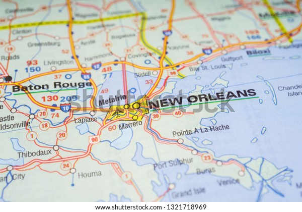 New Orleans Usa Map Background Stock Photo Edit Now 1321718969