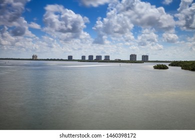 New Pass Across Smooth Water In Bonita Springs, Florida