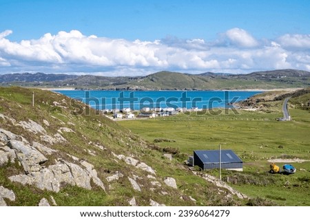 The new path to Murder Hole beach, officially called Boyeeghether Bay starts at the camping site County Donegal, Ireland