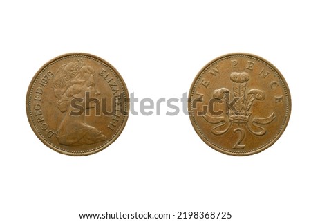 12  New Pence coin, Queen Elizabeth,  Year 1979, United Kingdom