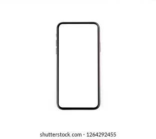 new phone front isolated on white background