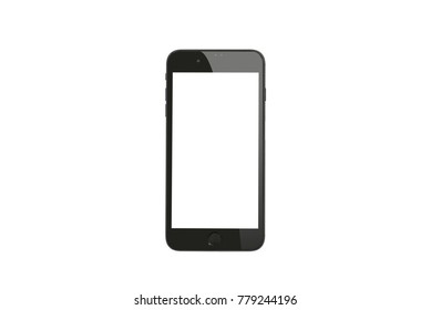 new phone front isolated on white background