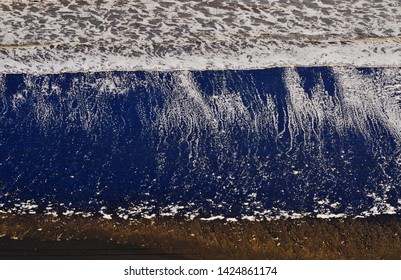 New Plymouth NZ June 1st  2018 .This Is Back Beach New Plymouth A Tide Pattern . An Artist Photograph