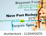 New Port Richey. Florida. USA on a map