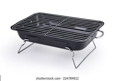 New Portable Grill Isolated On White Background