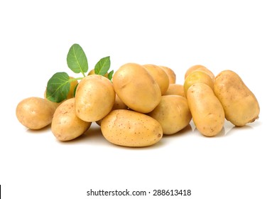 New Potato Isolated On White Background 