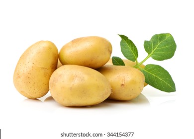 New Potato Isolated On White Background 