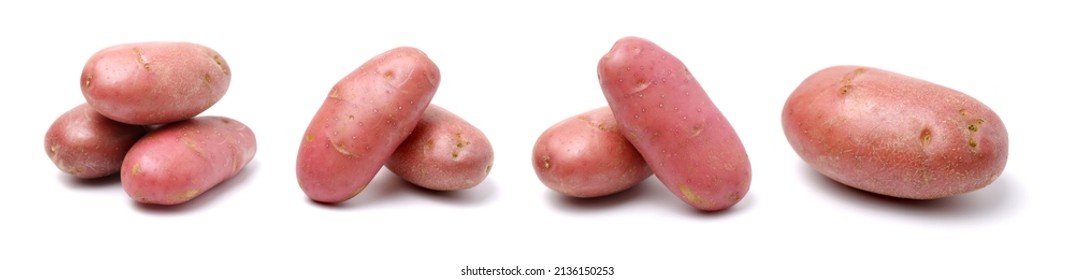 New Red Potato Isolated On White Background