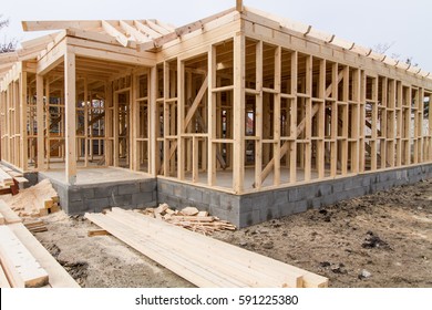 New Residential Construction House Framing