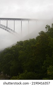 New River Gorge Bridge Emerging From Fog