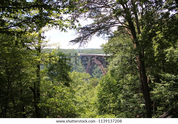 New River Gorge Bridge Steel Arch Stock Photo Edit Now 1139137208