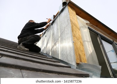 New Roof With Dormer Under Construction