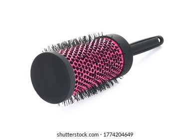 New Round Hair Brush Isolated On White