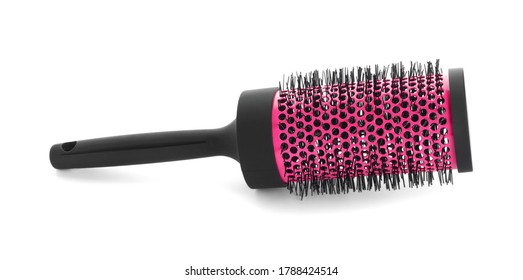 New Round Hair Brush Isolated On White