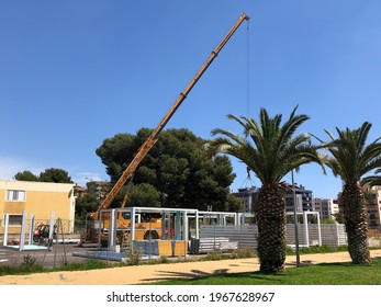 New School Construction. Castellon, Spain. May 2021.