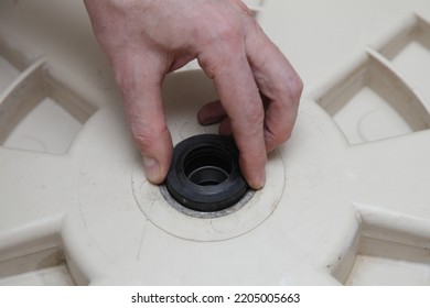 New Sealing Replacement In Washer Machine Drum . Front Load Washing Machine Repair