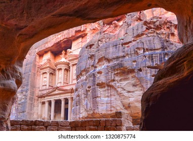 The New Seven Wonders Of The World, Indiana Jones And The Last Crusade, Ancient Temple In Petra, Lost City, Jordan