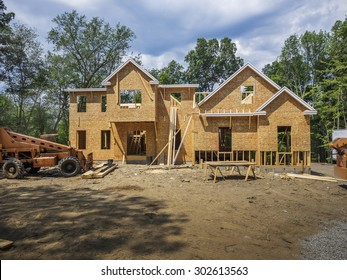 New Single Family Home Under Construction