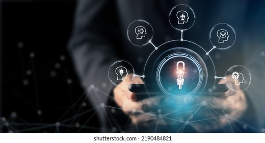 New skill, upskill and reskill concept. Foundational skills will need in the future world of work. Digial and AI technologies are transforming. New occupations emerge and workforce adaptation. - Shutterstock ID 2190484821