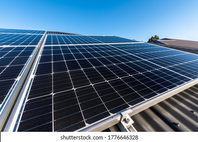 New Solar Panels Installed On House Roof In South Australia