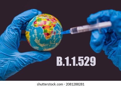 Omiсron. New strain of coronavirus B.1.1.529 found in Africa and around the world - Shutterstock ID 2081288281