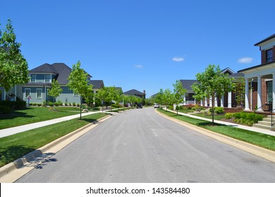 New Suburban American Neighborhood