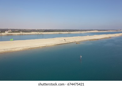 The New Suez Canal In The Vicinity Of Abou Sultan