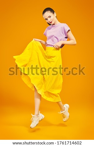 Similar – Young girl posing indoor