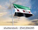 new syrian flag 2024 Since gaining independence from France in 1946, Syria has used a number of different flags, all featuring the pan-Arab colors of green, black, white, and red.