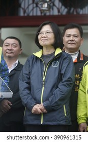 New Taipei City, Taiwan - Dec 11, 2015:Democratic Progressive Party (DPP) Chairperson And Presidential Candidate Tsai Ing-wen