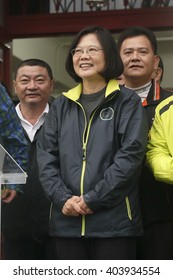 New Taipei City, Taiwan - Dec 11, 2015:Democratic Progressive Party (DPP) Chairperson And Presidential Candidate Tsai Ing-wen