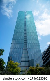 New Taipei City, Taiwan-March 14, 2021: Honghui I-Tower Is A Commercial Skyscraper Under Construction In Honghui Group, Located In Xinzhuang District, New Taipei City.