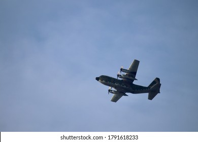 New Taipei City/Taiwan-8/7/2020:C-130 Military Transport Aircraft Used By Republic Of China Air Force