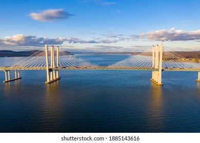 The New Tappan Zee Bridge (The Governor M. Cuomo) spanning the Hudson River in New York.