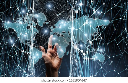 New technologies for connection. 3d rendering
