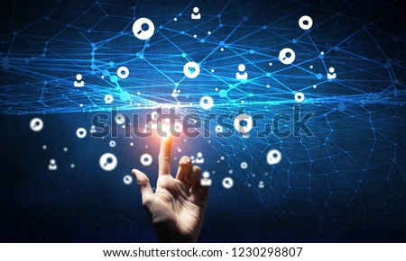 New technologies for connection. 3d rendering