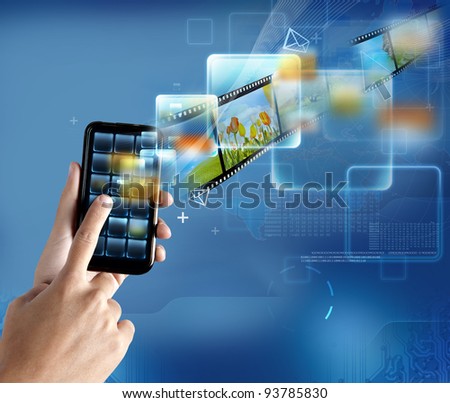 New technology on a modern smartphone