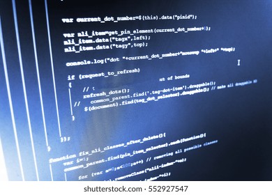 New technology revolution. Javascript functions, variables, objects. Internet security hacker prevention. Website codes on computer monitor. Web site codes on computer monitor.
- Powered by Shutterstock - Get 15% off with code: PIKWIZARD15