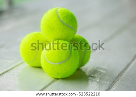 New tennis balls
