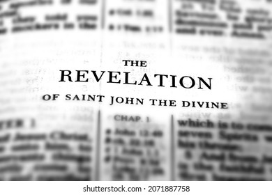 New Testament Scriptures from the Bible Book of Revelation Revelations - Shutterstock ID 2071887758