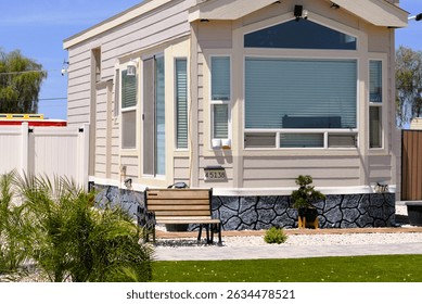 a new tiny home recently completed on small city lot