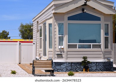 a new tiny home recently completed on small city lot