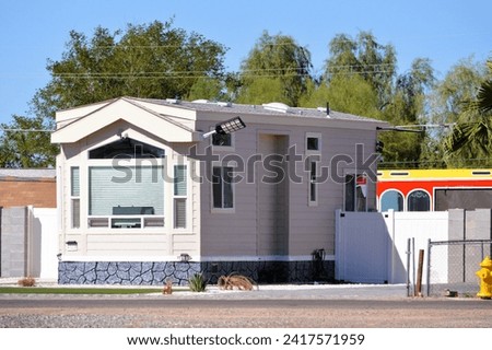a new tiny home recently completed on small city lot