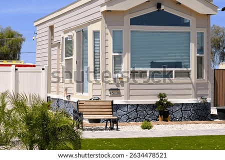a new tiny home recently completed on small city lot
