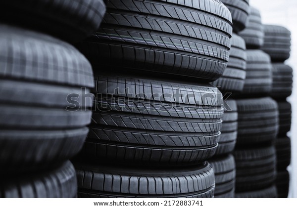 A new tire is\
placed on the floor in the tire industry. Be prepared for vehicles\
that need to change tires.